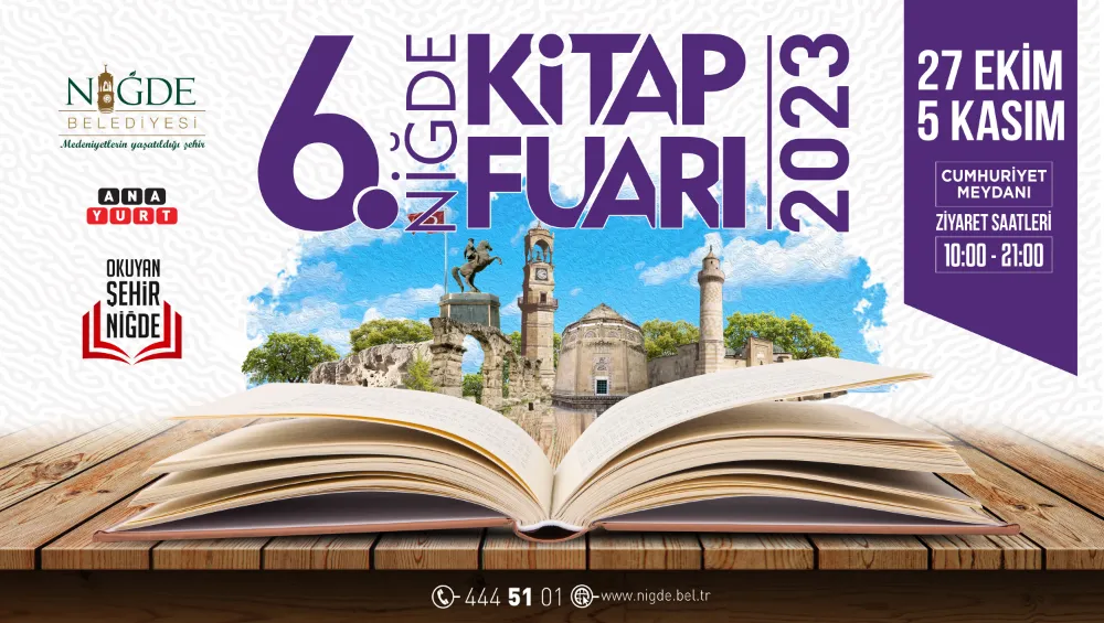 Niğde 6. Kitap Fuarı kapılarını açıyor