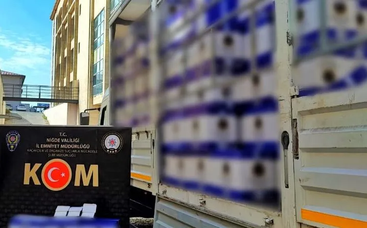 Niğde’de 5 milyon adet makaron ele geçirildi
