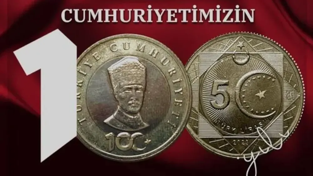 100 milyon adet madeni 5 TL tedavülde