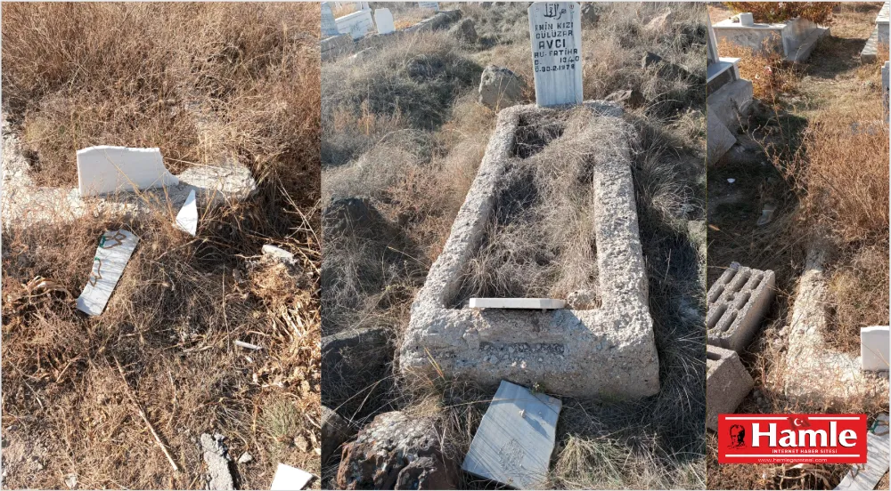 Ölülere bile rahat yok! Mezarları tahrip ettiler