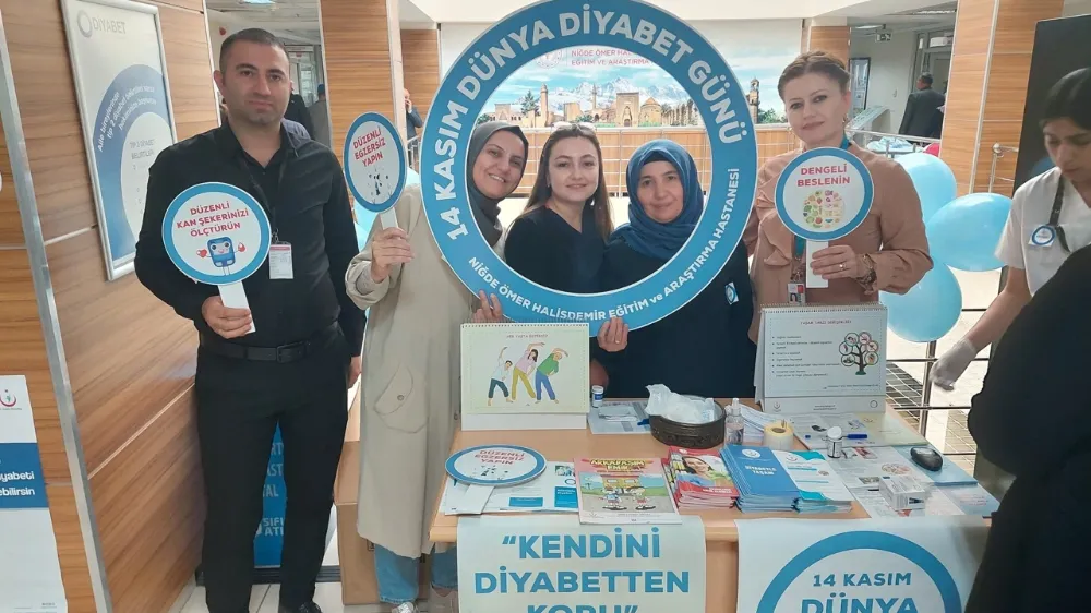 Hastanede Dünya Diyabet günü etkinliği