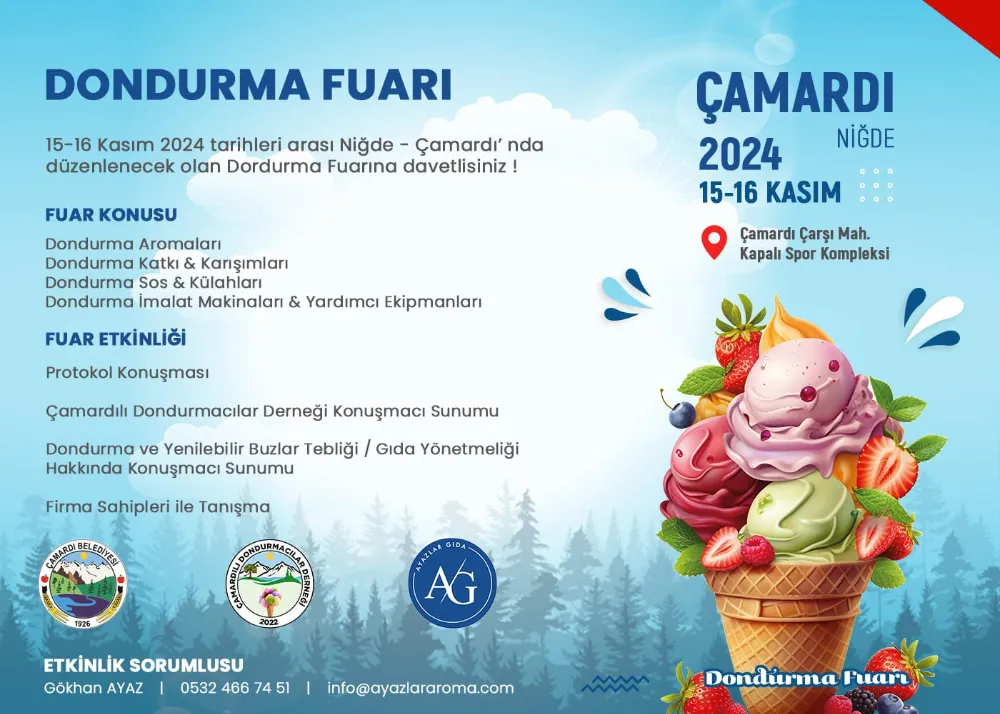 ÇAMARDI’DA DONDURMA FUARI HEYECANI