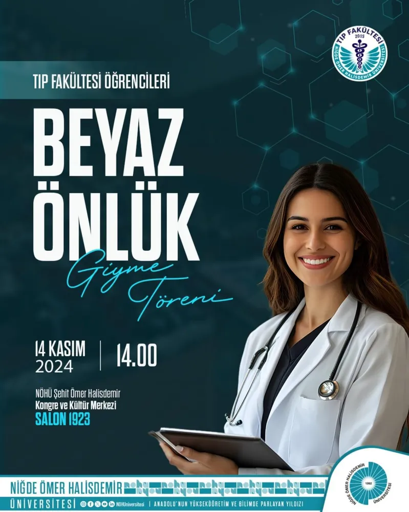 Niğde Ömer Halisdemir Üniversitesi’nde Beyaz Önlük Giyme Töreni