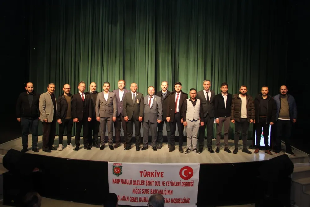 Niğde’de Gaziler 5. Olağan Genel Kurulunu yaptı