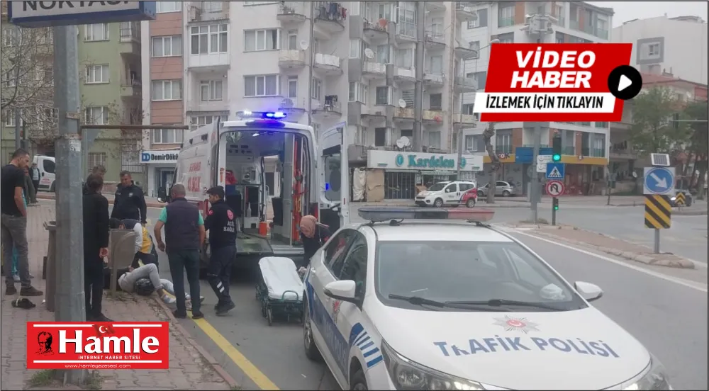 Kaldırıma çarpan motosikletli yaralandı