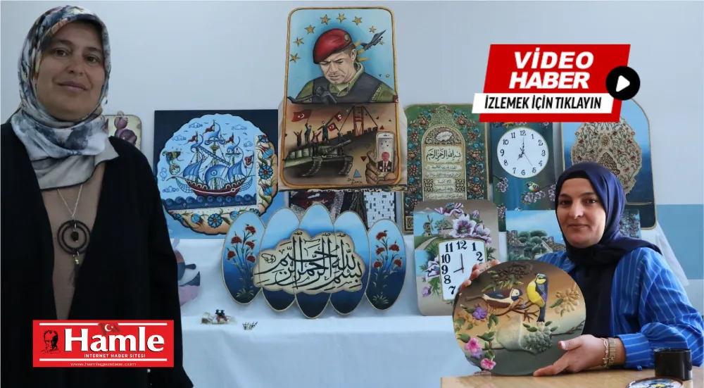 Niğde’de usta öğretici depremin izlerini kadınlarla süs eşyası yaparak siliyor