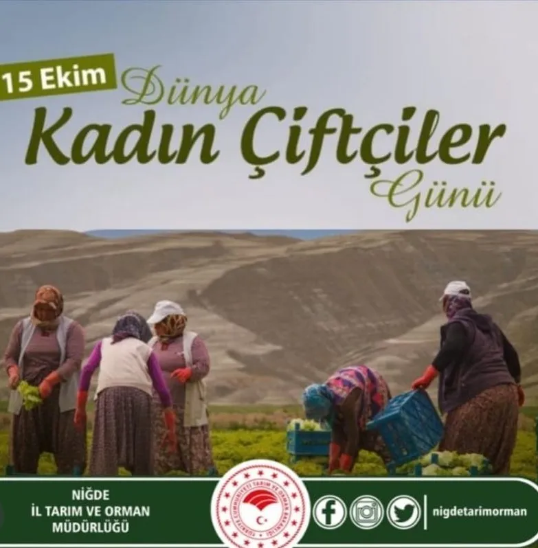 NİĞDE TARIM MÜDÜRLÜĞÜNDEN KADIN ÇİFTÇİLERE TEŞEKKÜR