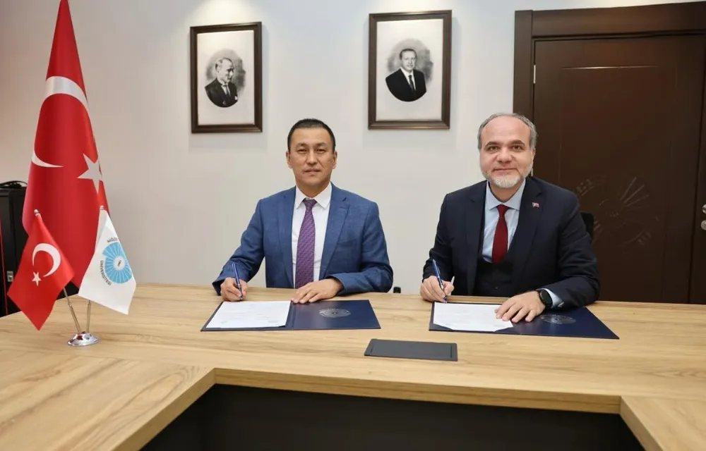 NÖHÜ İLE PAVLODAR PEDAGOJİK ÜNİVERSİTESİ ARASINDA İŞ BİRLİĞİ PROTOKOLÜ İMZALANDI