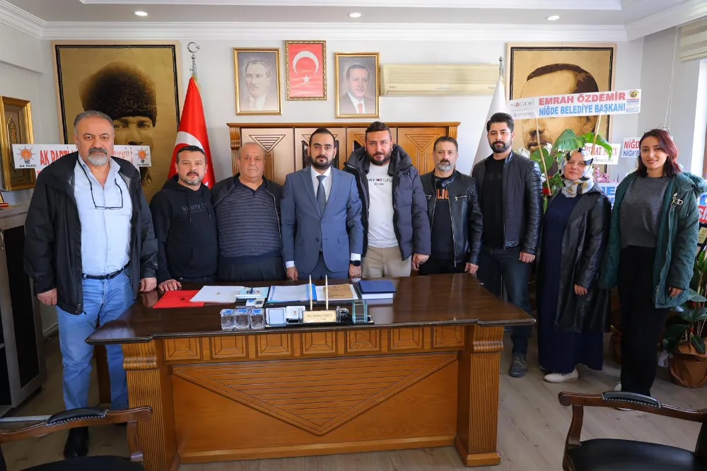 AK PARTİ İL BAŞKANI EREN, HAMLE GAZETESİ EKİBİNİ AĞIRLADI