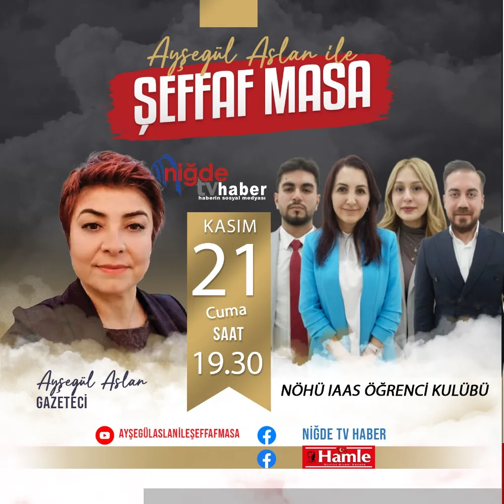 “ŞEFFAF MASA”DA BU HAFTA: TARIMIN KÜRESEL GENÇLİK HAREKETİ IAAS MASAYA YATIRILIYOR