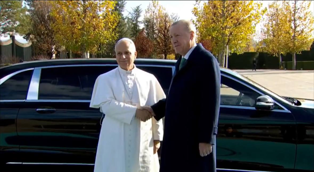 Papa 14. Leo, Cumhurbaşkanı Erdoğan ile Bir Araya Geldi