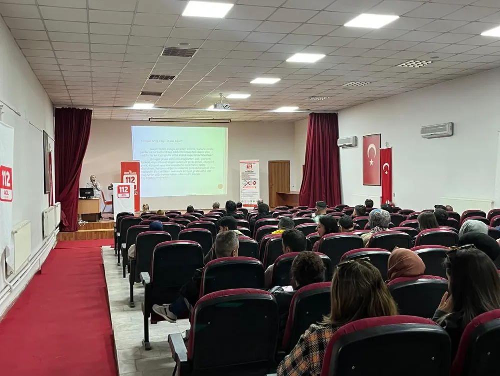 112 PERSONELİNE “MAĞDUR PSİKOLOJİSİ VE HALKLA İLİŞKİLER” EĞİTİMİ