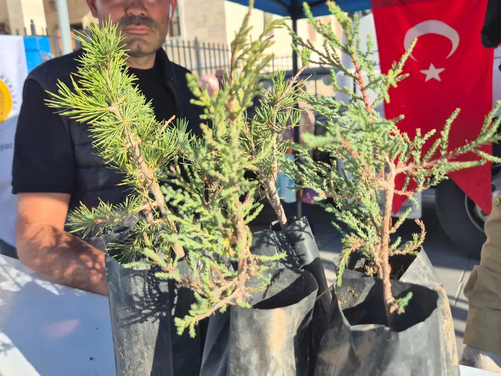 NİĞDE’DE MİLLİ AĞAÇLANDIRMA GÜNÜ ÖNCESİ 2 BİN 500 FİDAN DAĞITILDI