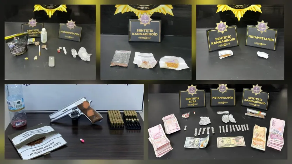 NİĞDE VE BOR’DA UYUŞTURUCU OPERASYONU: 8 ŞÜPHELİ YAKALANDI, 3’Ü TUTUKLANDI