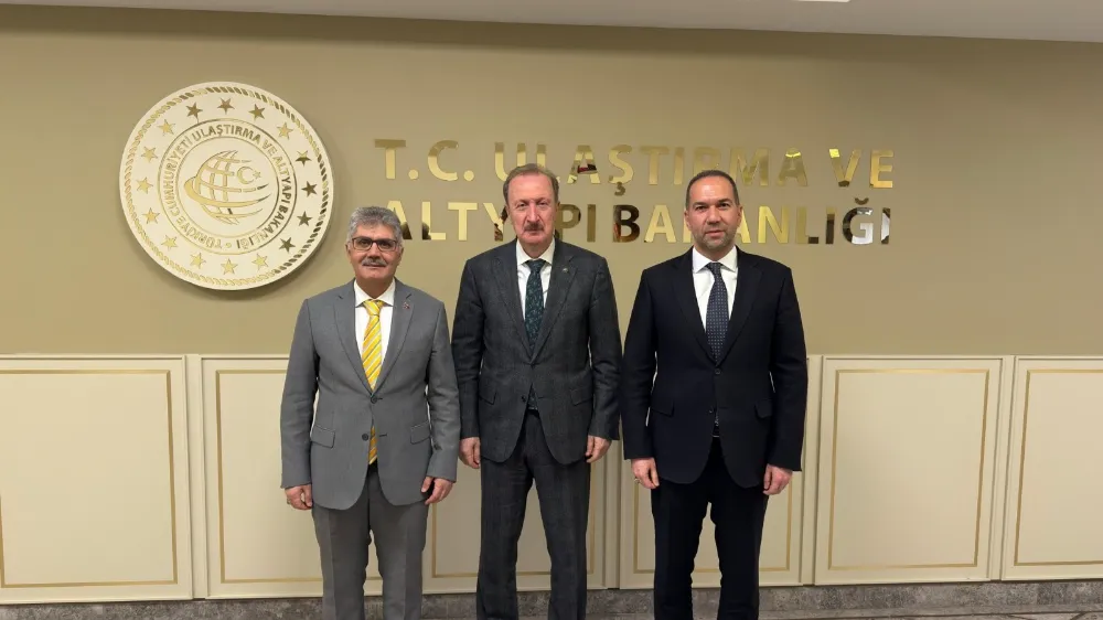 Niğde heyetinden Ulaştırma ve Altyapı Bakan Yardımcısına Ziyaret