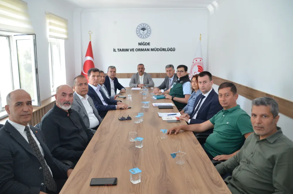 NİĞDE’DE TARIMSAL ÜRETİM PLANLAMASI KOMİTESİ TOPLANDI