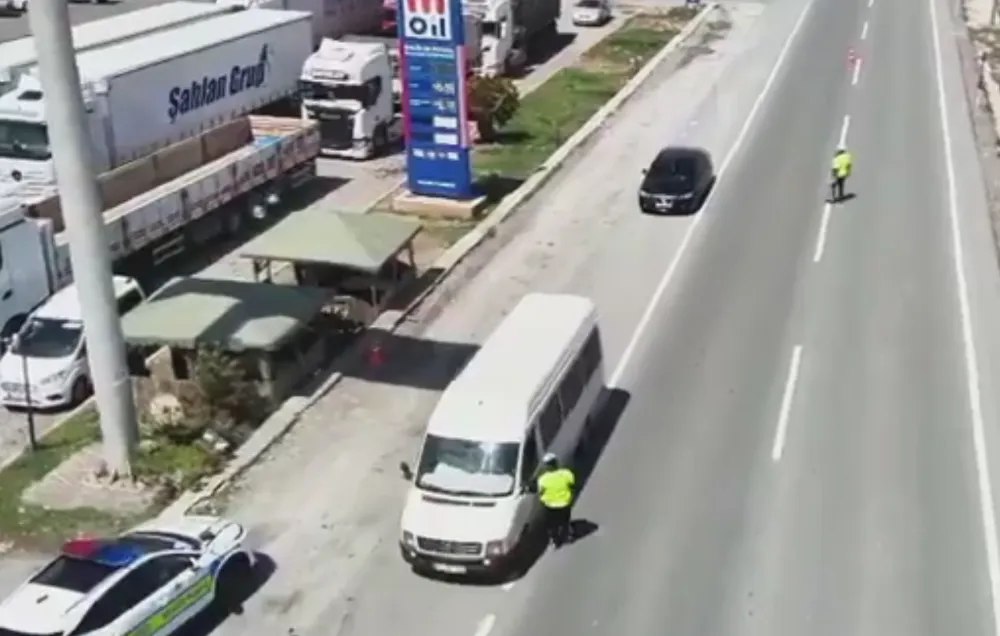 HAVADAN TRAFİK DENETİMLERİNDE 37 BİN ARAÇ VE SÜRÜCÜYE İŞLEM YAPILDI  