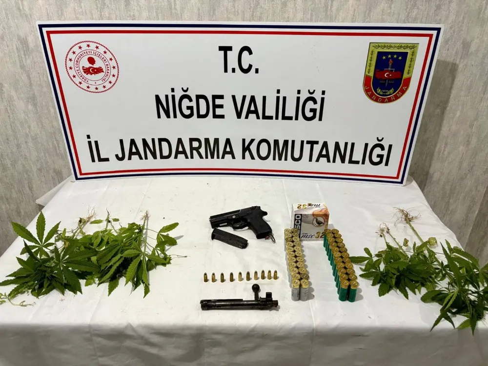 BOR’DA ŞÜPHELİYE BASKIN UYUŞTURUCU VE SİLAH BULUNDU!