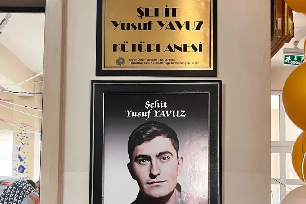 NİĞDE’DE ŞEHİT YUSUF YAVUZ’UN ADI OKUL KÜTÜPHANESİNDE YAŞATILACAK