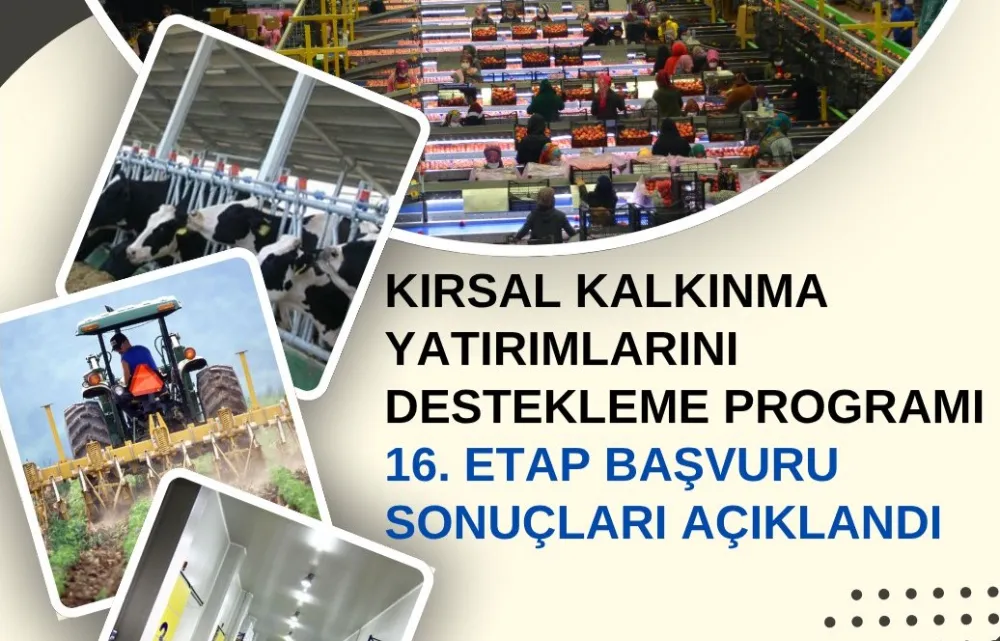 TARIMA DAYALI YATIRIMLARDA HİBE DESTEĞİ SONUÇLARI AÇIKLANDI