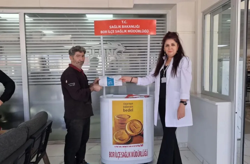 BOR’DA “SİGARAYI BIRAK, HAYATINI DEĞİŞTİR” STANTI KURULDU