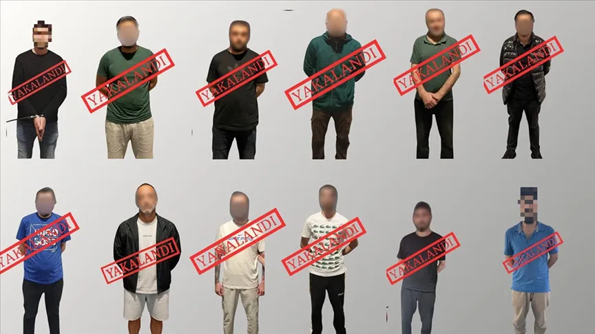 Kırmızı bültenle aranan 11, ulusal seviyede aranan 1 kişi yakalanarak Türkiye