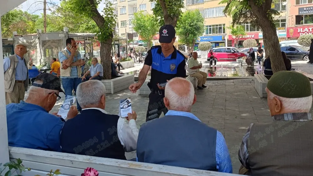 NİĞDE POLİSİNDEN HALKA BİLGİLENDİRME ÇALIŞMASI