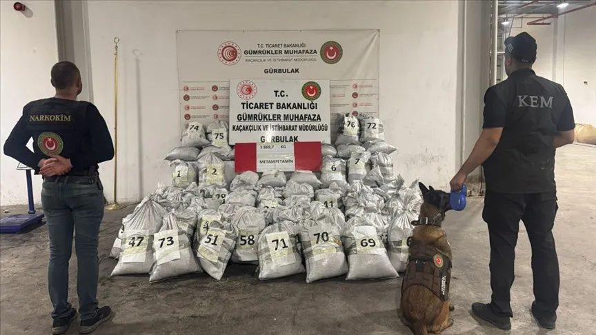 1 TON 870 KİLOGRAM UYUŞTURUCU ELE GEÇİRİLDİ