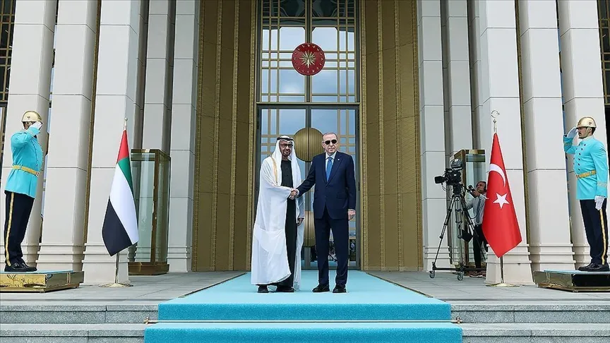CUMHURBAŞKANI ERDOĞAN, BAE DEVLET BAŞKANI AL NAHYAN