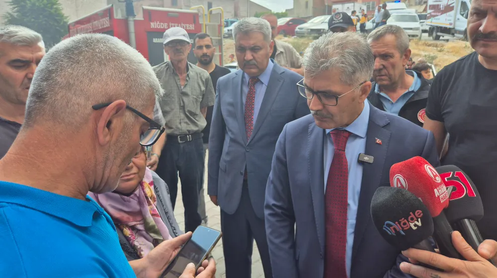 YANGIN MAĞDURUNA VALİLİKTEN YARDIM ELİ