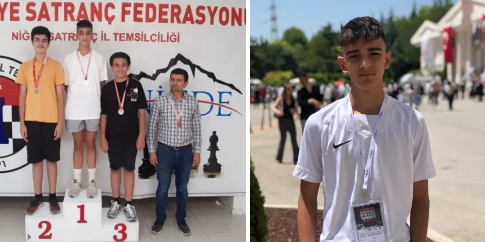 NİĞDELİ GENÇ SATRANÇÇIDAN BAŞKENT’TE ÇİFTE ZAFER