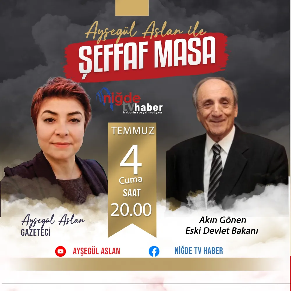 AKIN GÖNEN, NİĞDE TV’DE TÜRKİYE’NİN YÖNETİMSEL SORUNLARINA IŞIK TUTTU