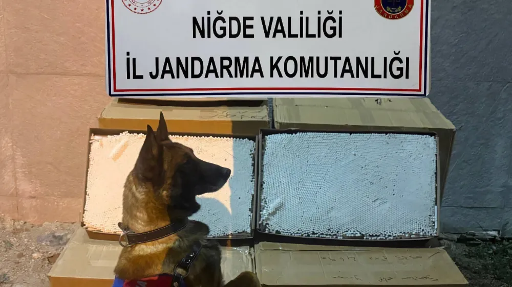 NİĞDE’DE YÜZ BİN ADET KAÇAK MAKARON ELE GEÇİRİLDİ