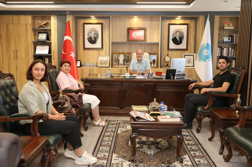 HAMLE GAZETESİ’NDEN REKTÖR HASAN USLU’YA ZİYARET