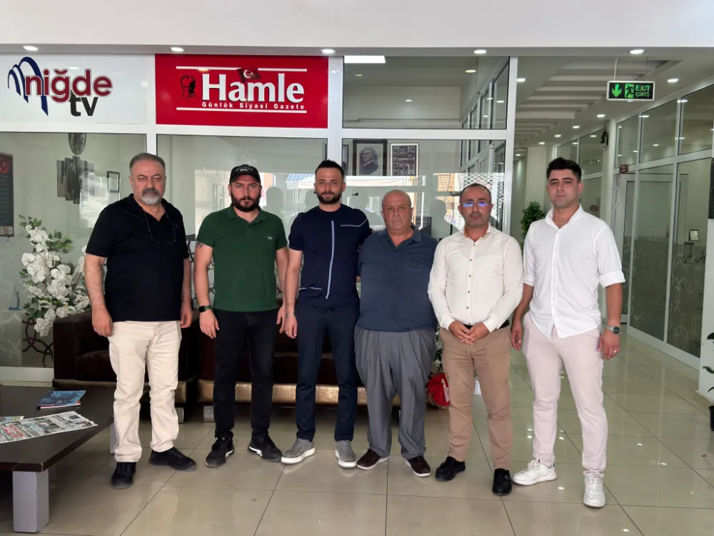 MUSTAFA SONKUR VE HÜSEYİN KAMAR’DAN HAMLE GAZETESİ’NE ZİYARET