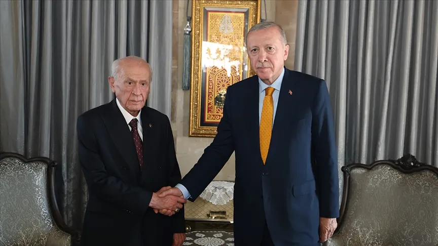 Cumhurbaşkanı Erdoğan, MHP Genel Başkanı Bahçeli ile görüştü
