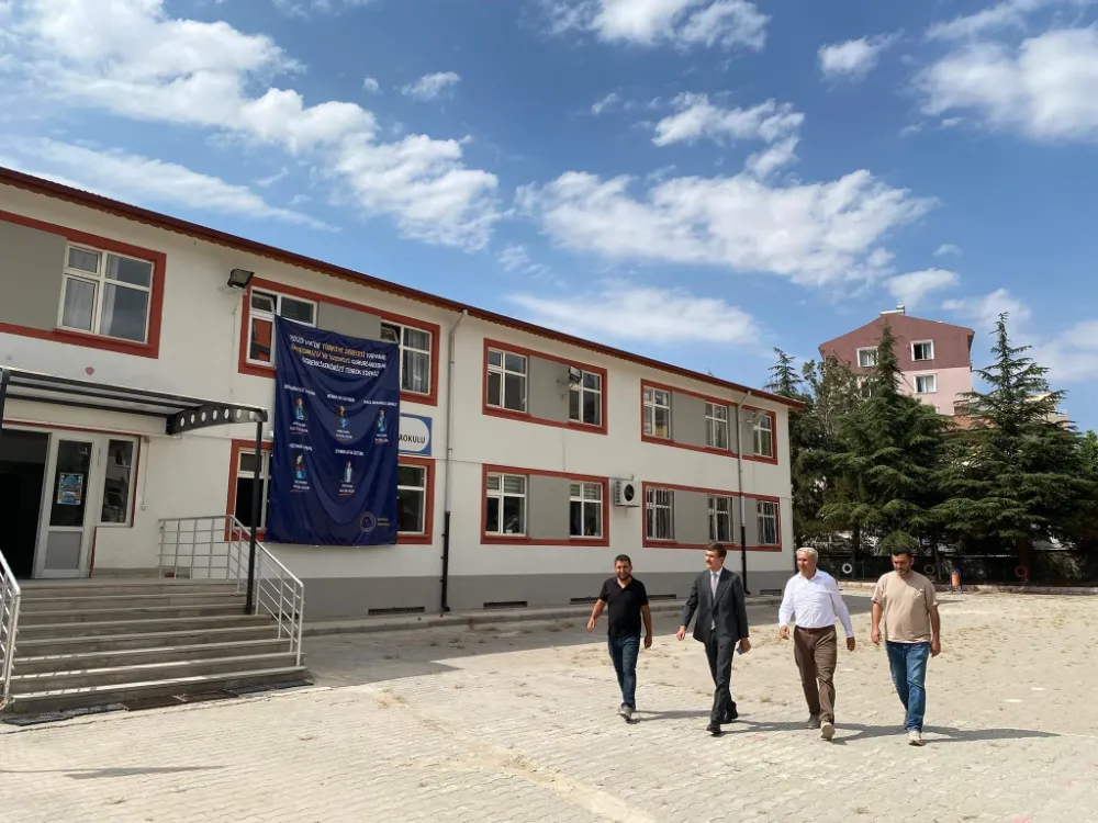 KAYMAKAM GÖKÇE’DEN OKULLARA YENİ DÖNEM ÖNCESİ İNCELEME