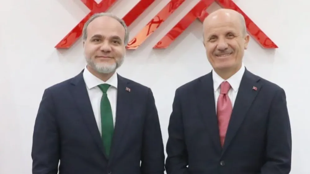 PROF. DR. HASAN USLU’DAN YÖK BAŞKANI ÖZVAR’A HAYIRLI OLSUN ZİYARETİ