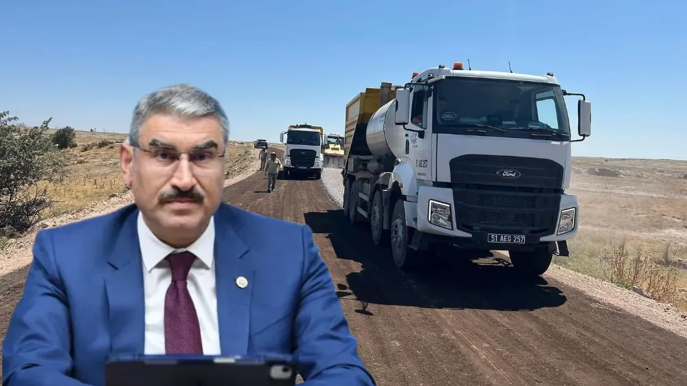 UZKURT: ORHANLI-DERİNKUYU YOLU ASFALTLANIYOR, NİĞDE’YE HAYIRLI OLSUN