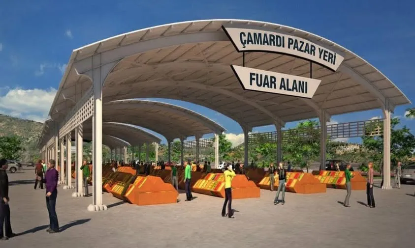 ÇAMARDI’YA KAPALI PAZAR YERİ VE FUAR ALANI KAZANDIRILIYOR