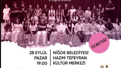 NİĞDE BELEDİYESİ ŞEHİR TİYATROSU GENÇ GRUBU SAHNEYE ÇIKIYOR