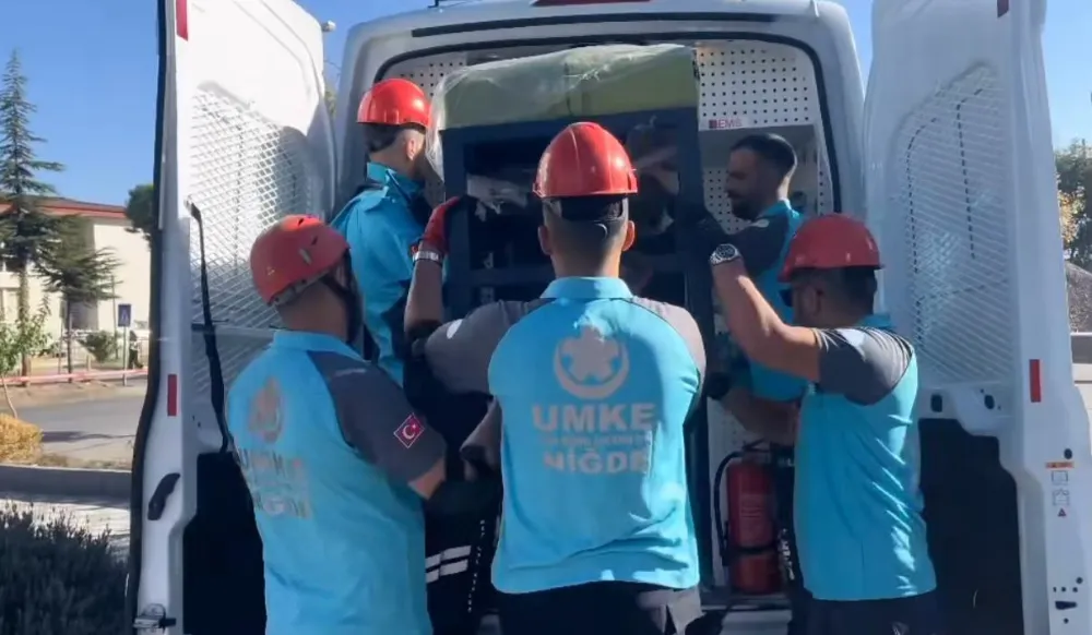 NİĞDE EKİPLERİ KAYSERİ’DEKİ DEPREM TATBİKATINA KATILDI