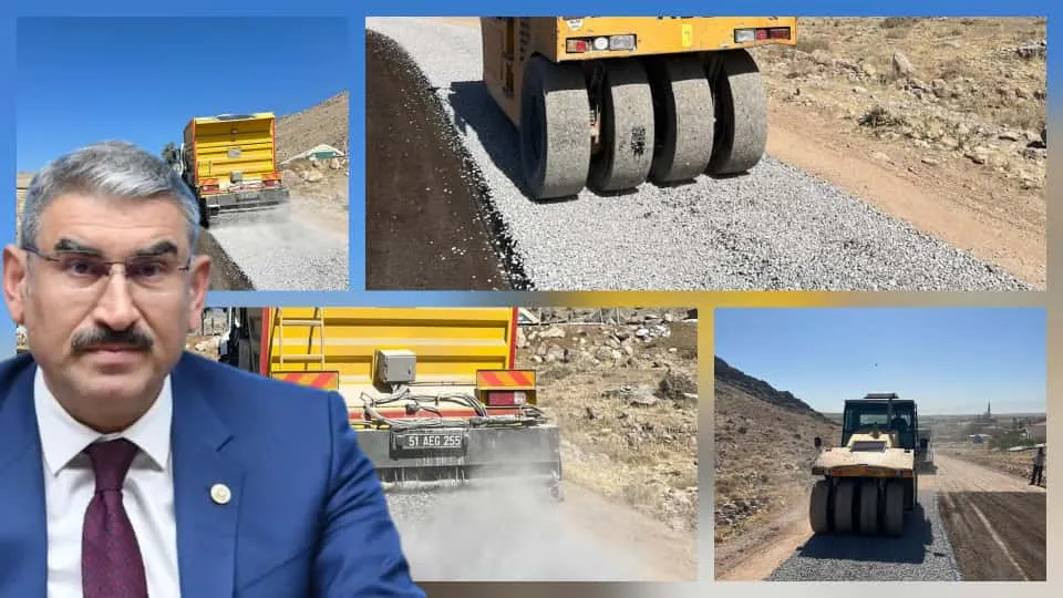 UZKURT: ALTUNHİSAR-ULUKIŞLA-ÇİFTLİK BAĞLANTI YOLUNDA ASFALT ÇALIŞMALARI BAŞLADI