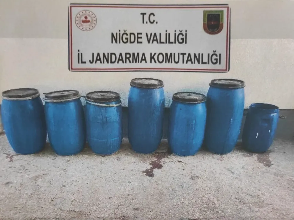 NİĞDE’DE 920 LİTRE KAÇAK ŞARAP ELE GEÇİRİLDİ