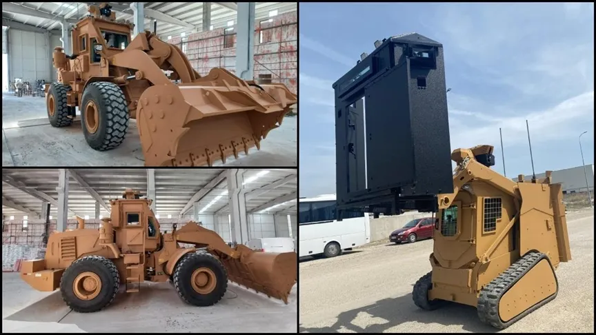 ZIRHLI İŞ MAKİNESİ TOSUN BU KEZ İHRACAT YOLUNU AÇTI